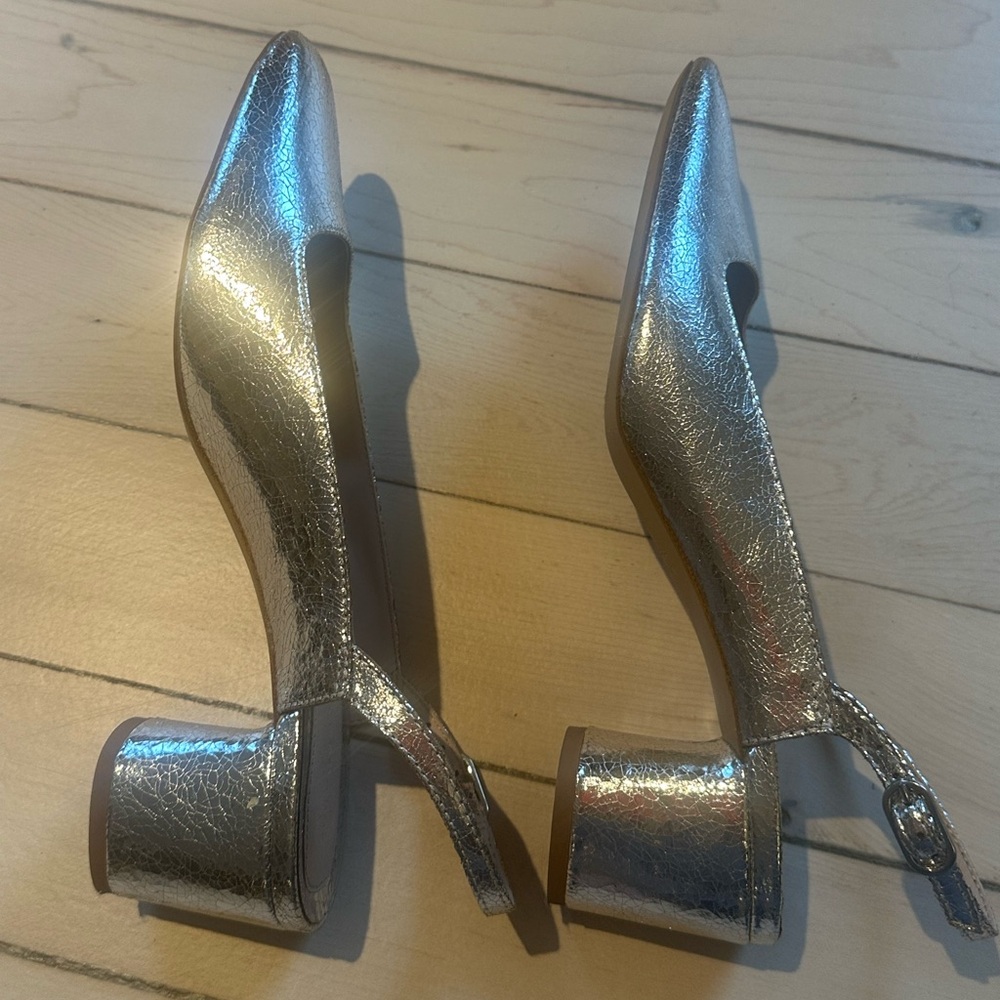 Zara Kitten Slingback Block Heels - Picture 9 of 11
